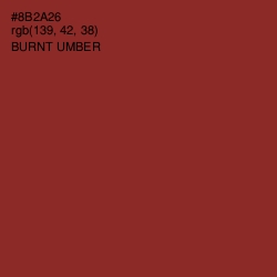 #8B2A26 - Burnt Umber Color Image